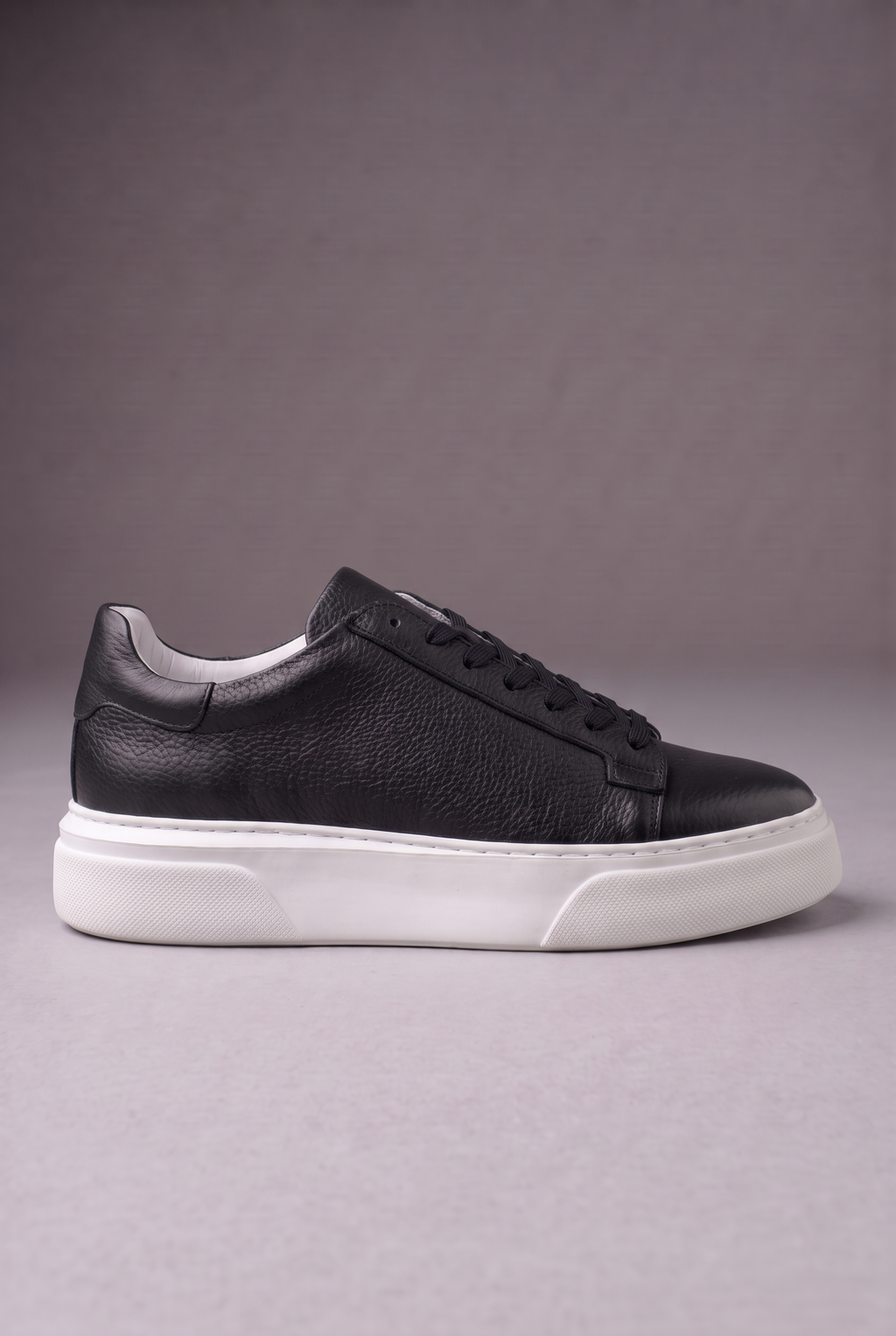 Hakiki Deri Floater Sneaker – EVA Taban, +3 cm Boy Uzatan – Siyah – 3