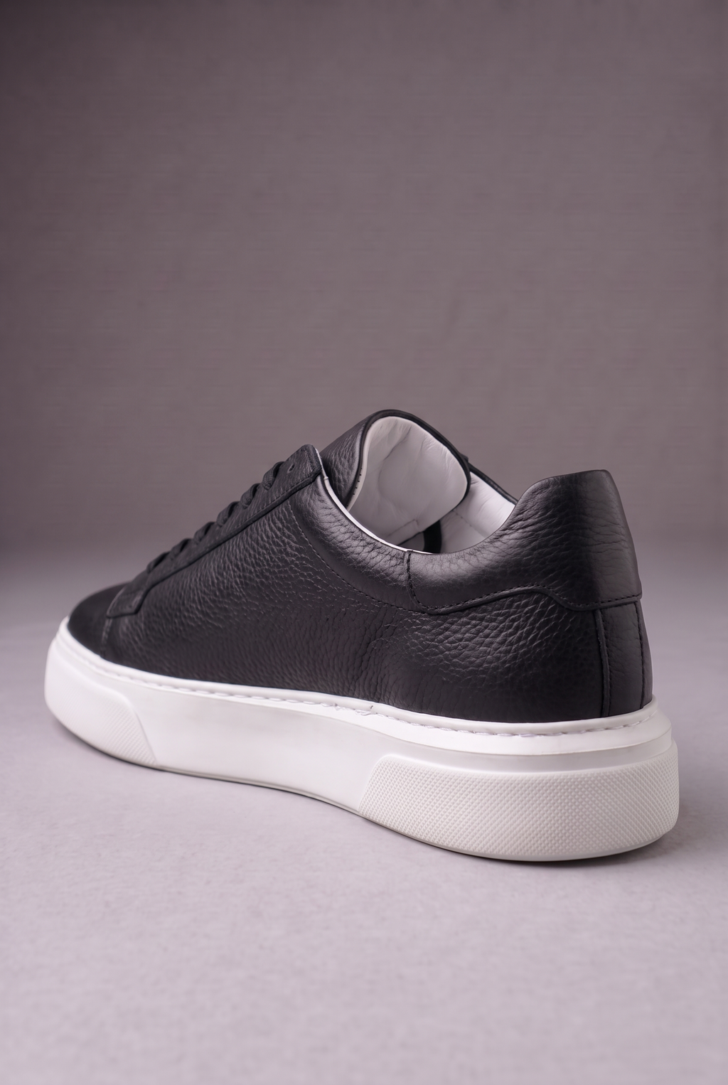 Hakiki Deri Floater Sneaker – EVA Taban, +3 cm Boy Uzatan – Siyah – 5