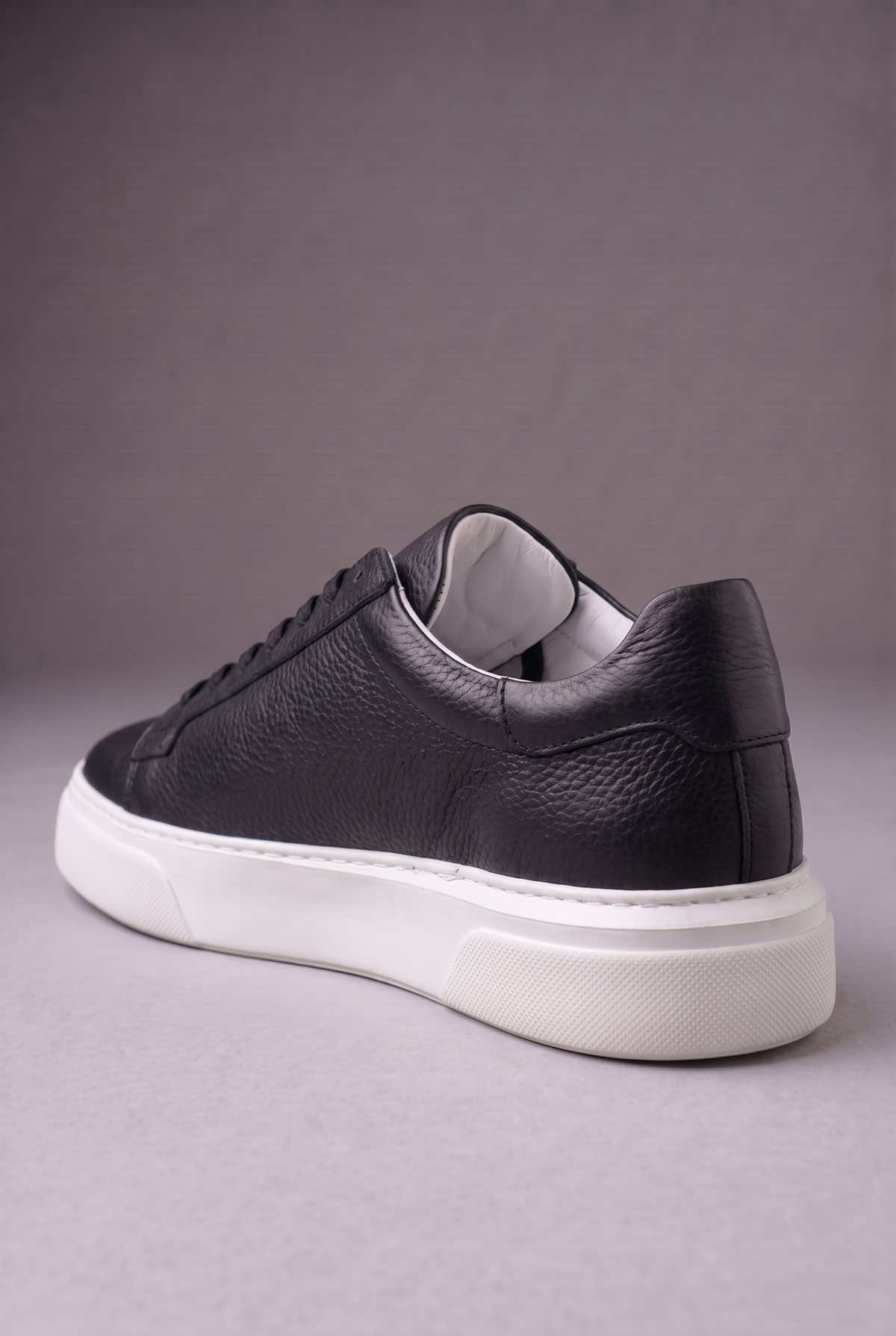 Hakiki Deri Floater Sneaker – EVA Taban, +3 cm Boy Uzatan – Siyah – 5