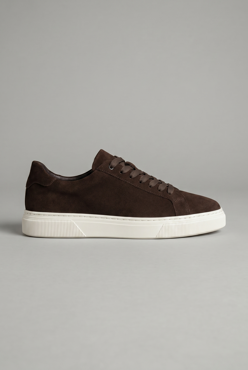 VOO Shoes | %100 Hakiki Nubuk Deri Boy Uzatan Kahverengi Sneaker | +7 cm Gizli Taban